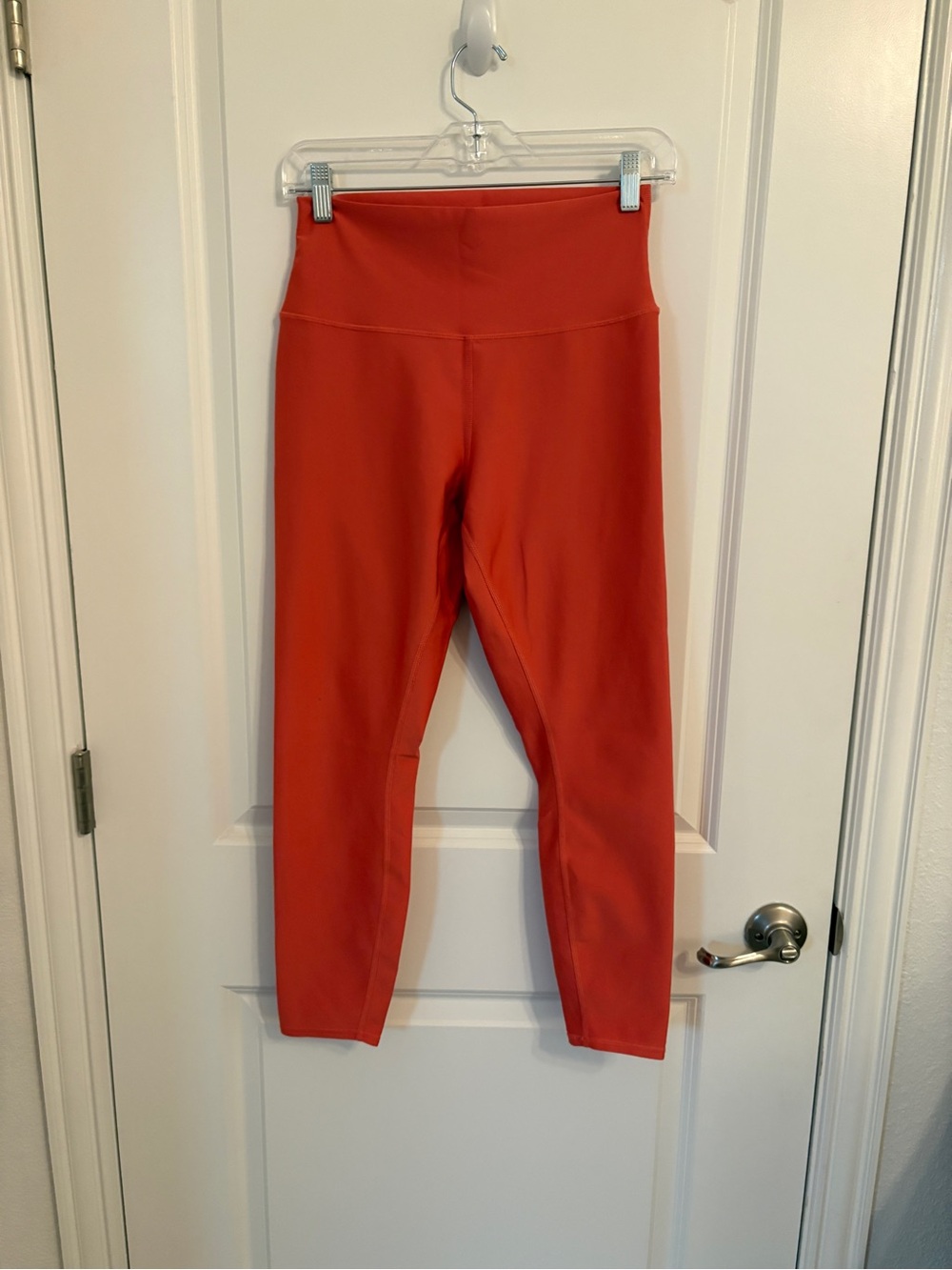 Alo Yoga High-Waist Airbrush Leggings Sz L Terracotta Orange